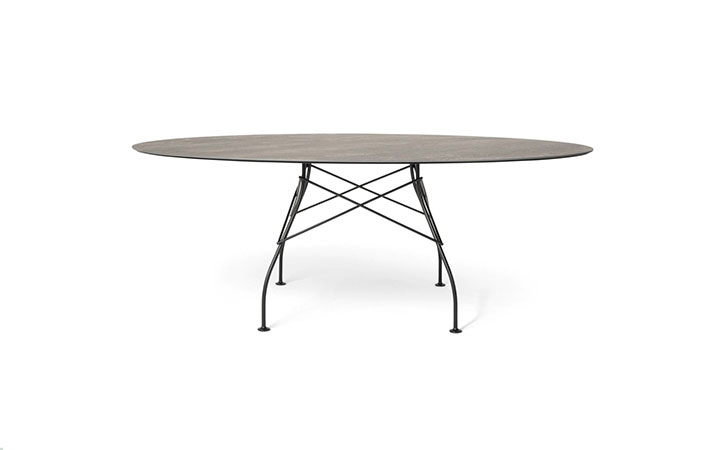 Glossy Oval Table by Kartell Furniture Tables